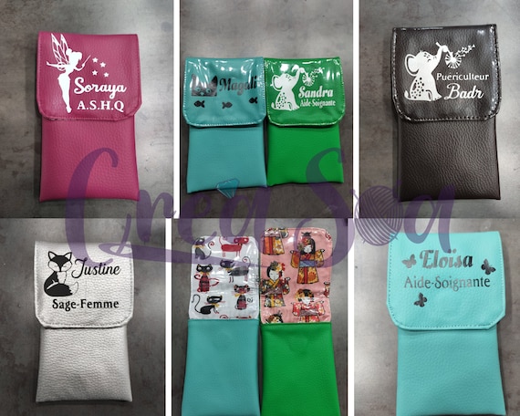 Pochette stylo infirmiere MOYEN FORMAT aide soignante medical paramedical pochette personnalisee France pochette plastifiee. Etsy France