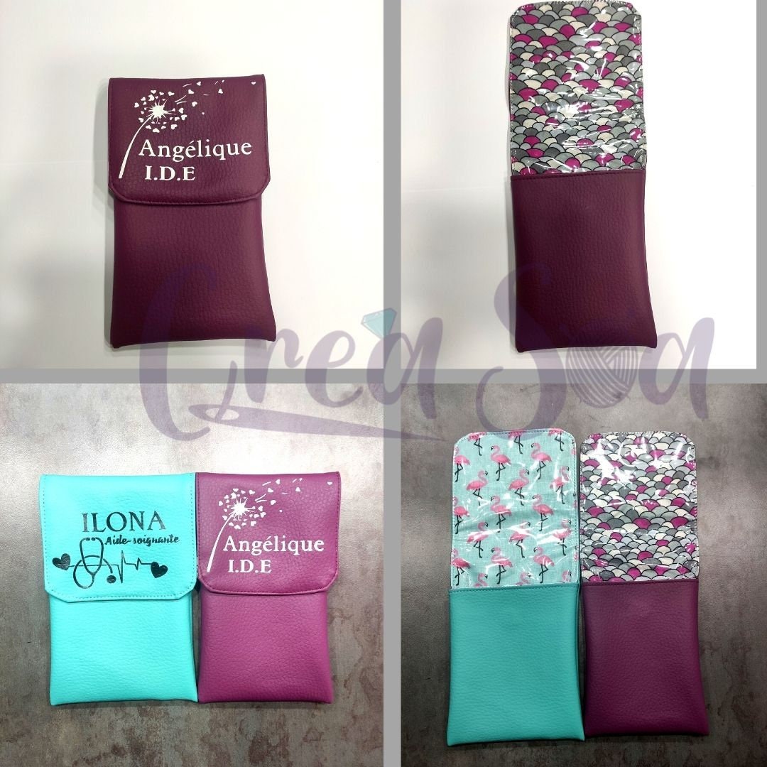 Pochette Stylo Infirmière Moyen Format, Aide-Soignante, Médical, Paramédical, Pochette Personnalisée