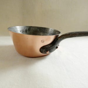 Professional 3 mm ML Villedieu Copper Pan Vintage French Saucepan Windsor Copperware Tin Lined