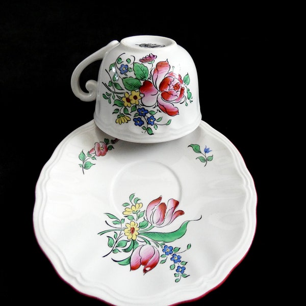 Tasse à café Luneville Coquelicot - Arts de la table