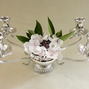 Vintage Silver plated Candlestick Rhodargo Candle Holder 4/5 candles Candelabra Delheid Frères Belgium 60s