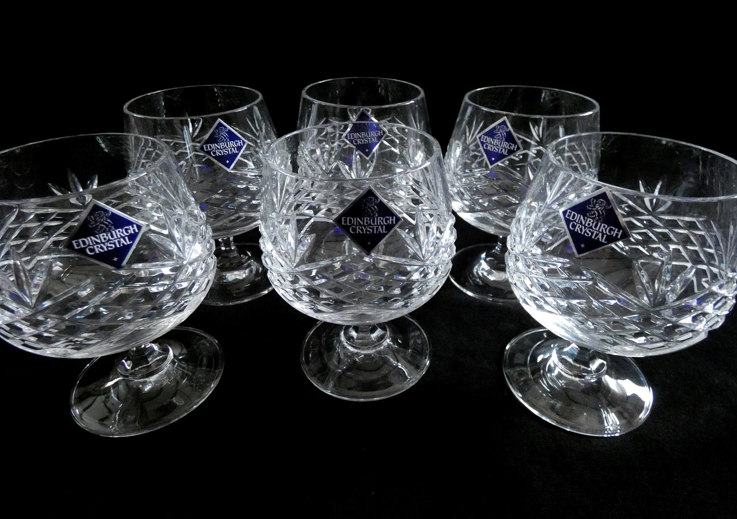 Edinburgh Crystal brandy Glasses — Gdad's Collectables