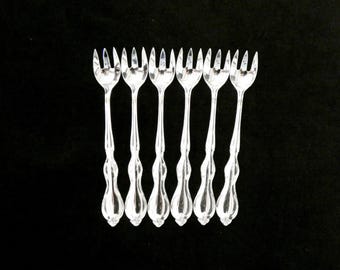 4 本の銀メッキ オイスター フォーク、金細工師クリストフル モデル