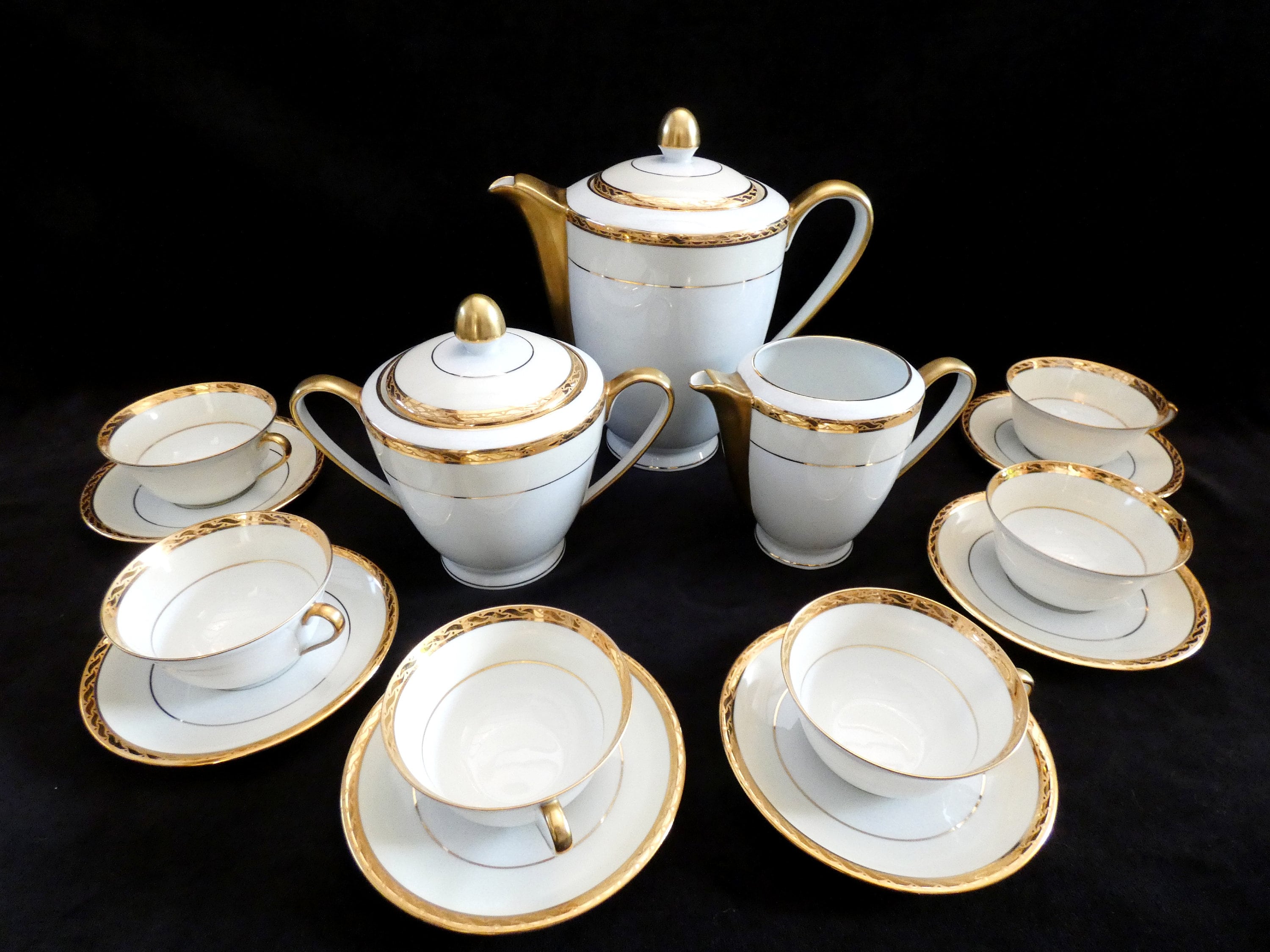 Limoges Coffee Set, Vintage French Coffee Service Limoges China