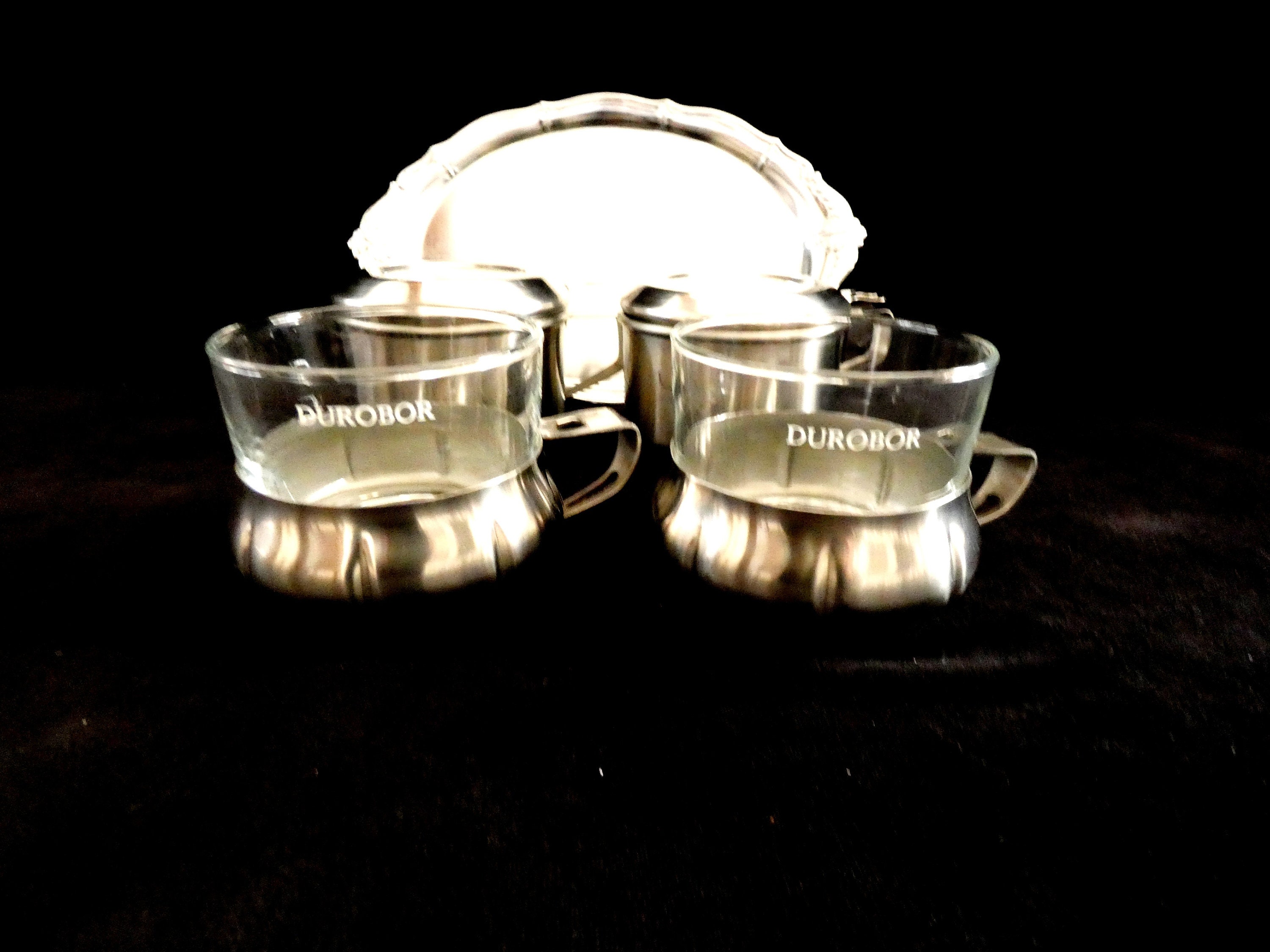 Durobor Filter Coffee Cups, Vintage Drip Coffee Maker, 'Durobor' Coffee