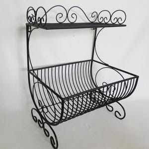 French Dish Drainer Rack Vintage Wire Metal Draining Stand Retro Farmhouse Kitchen Decor
