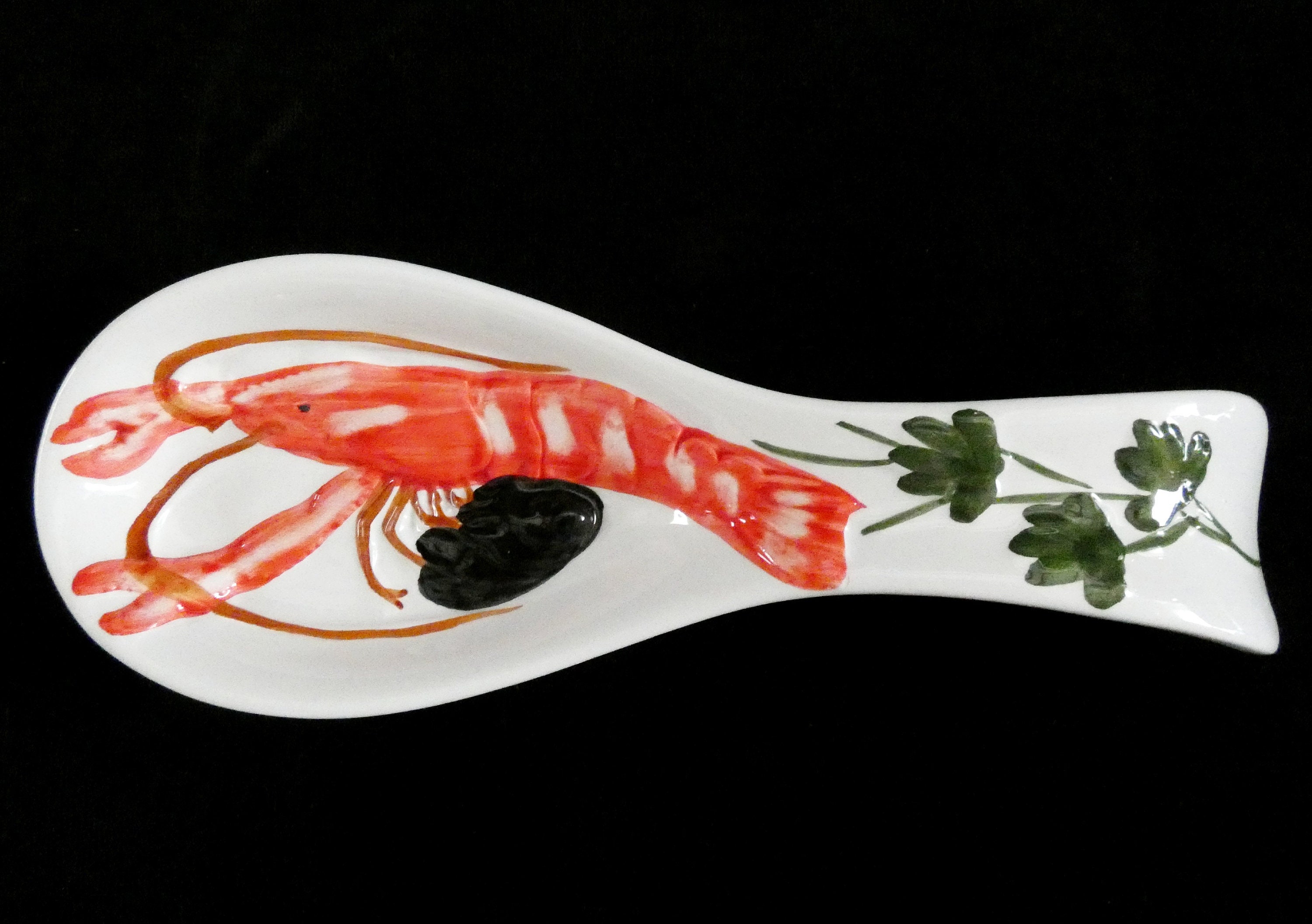 Bassano Ceramic loffelablage Cutlery Tray 25 cm Lemon Motif From Italy New 