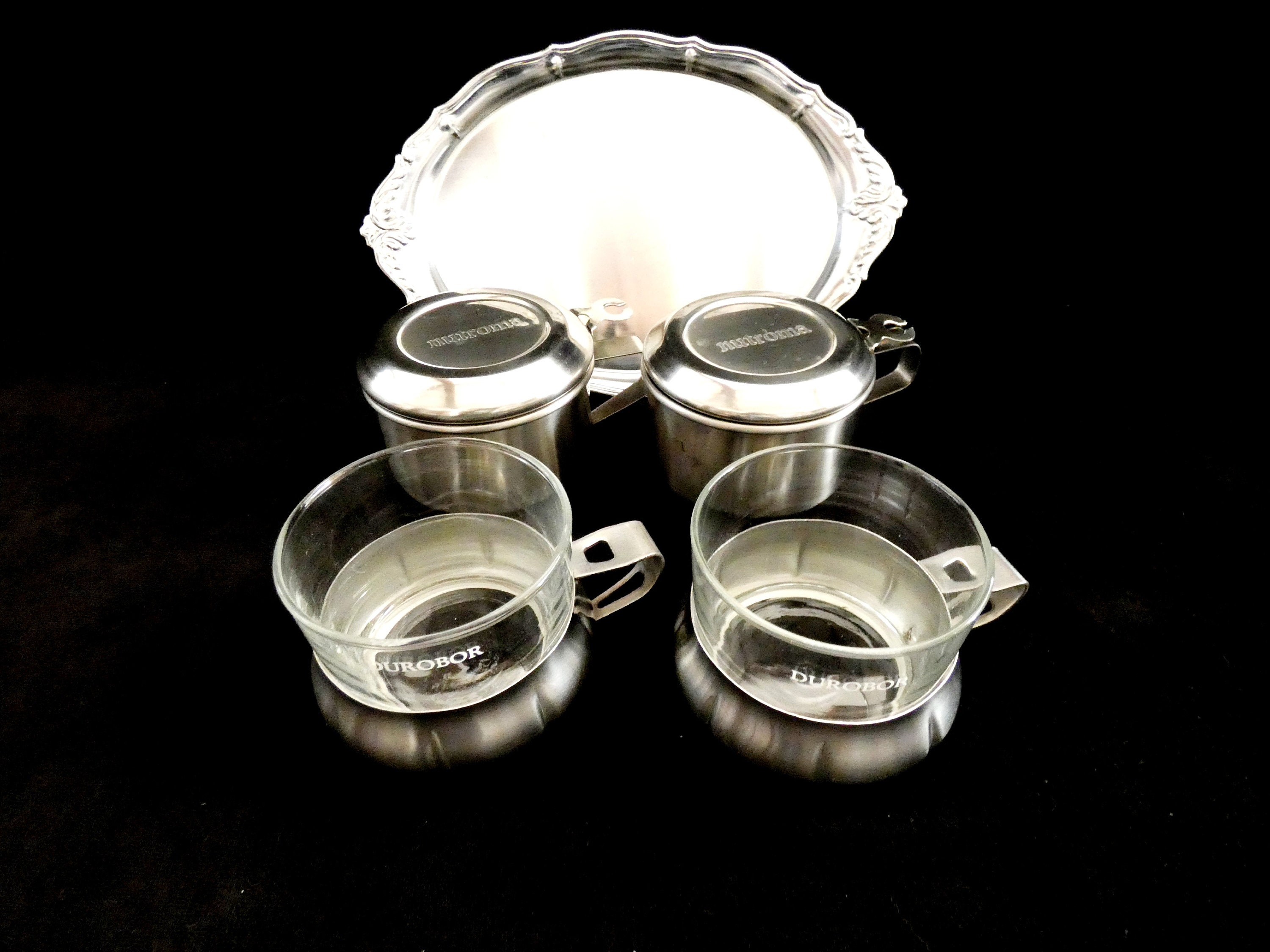 Durobor Filter Coffee Cups, Vintage Drip Coffee Maker, 'Durobor' Coffee