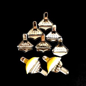 Vintage Lemon Squeezer Set Stainless Steel Individual Metal Lemon Presses Citrus Juicers Kitchen Serving Essentials