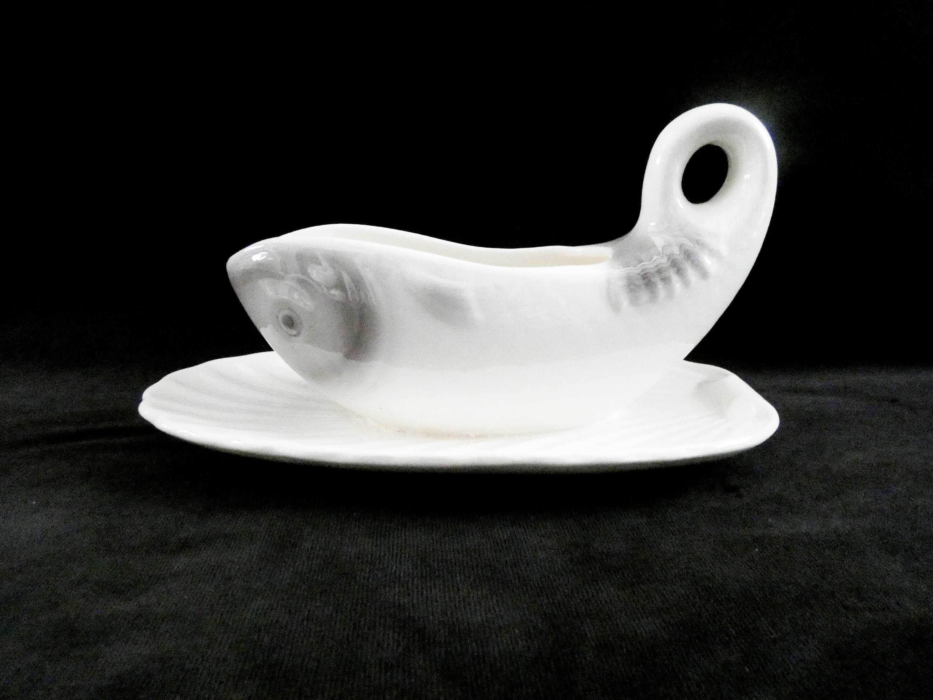 Waechtersbach Fish Gravy Boat Sauce Boat, West Germany Pottery