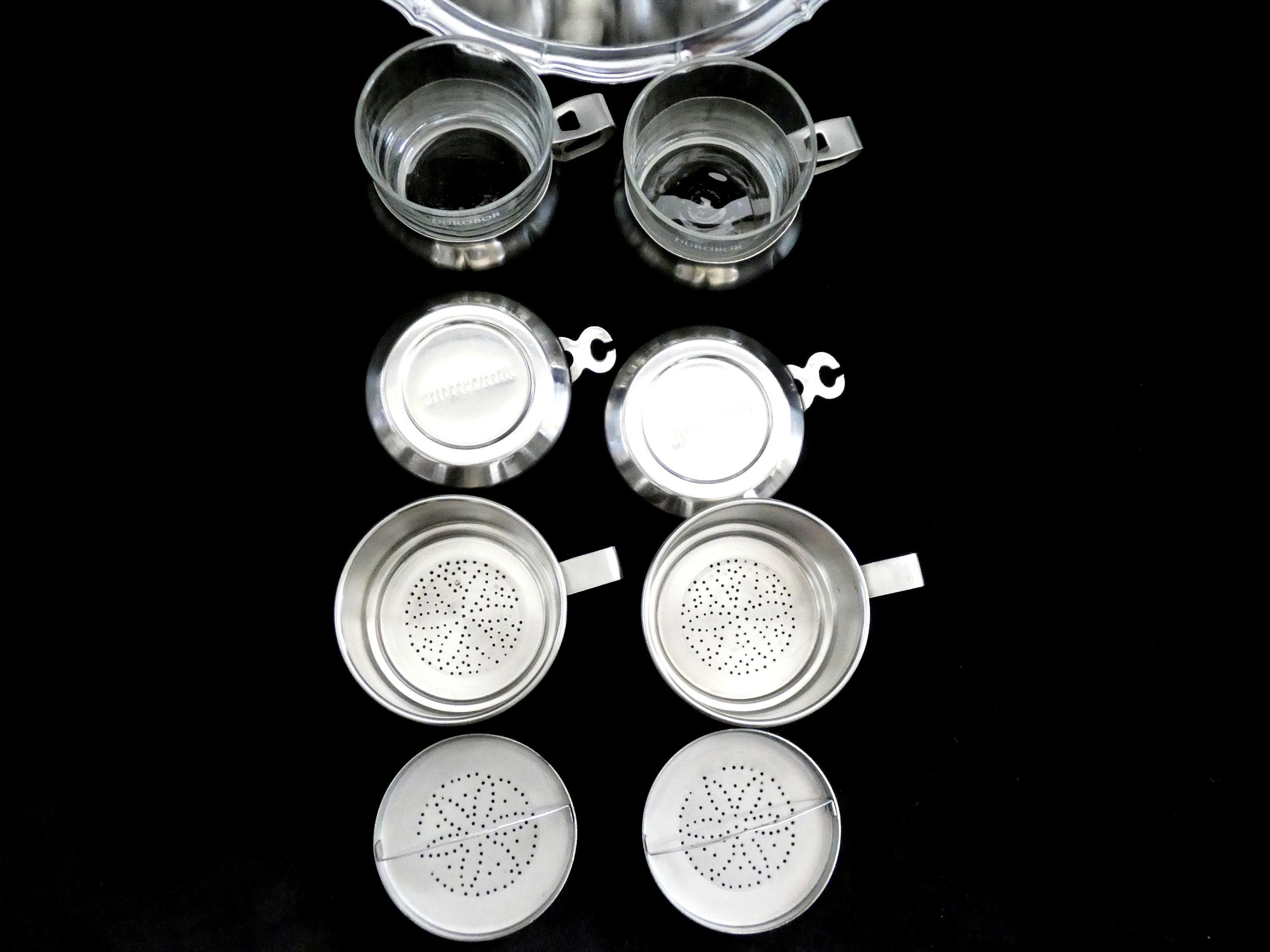 Durobor Filter Coffee Cups, Vintage Drip Coffee Maker, 'Durobor' Coffee