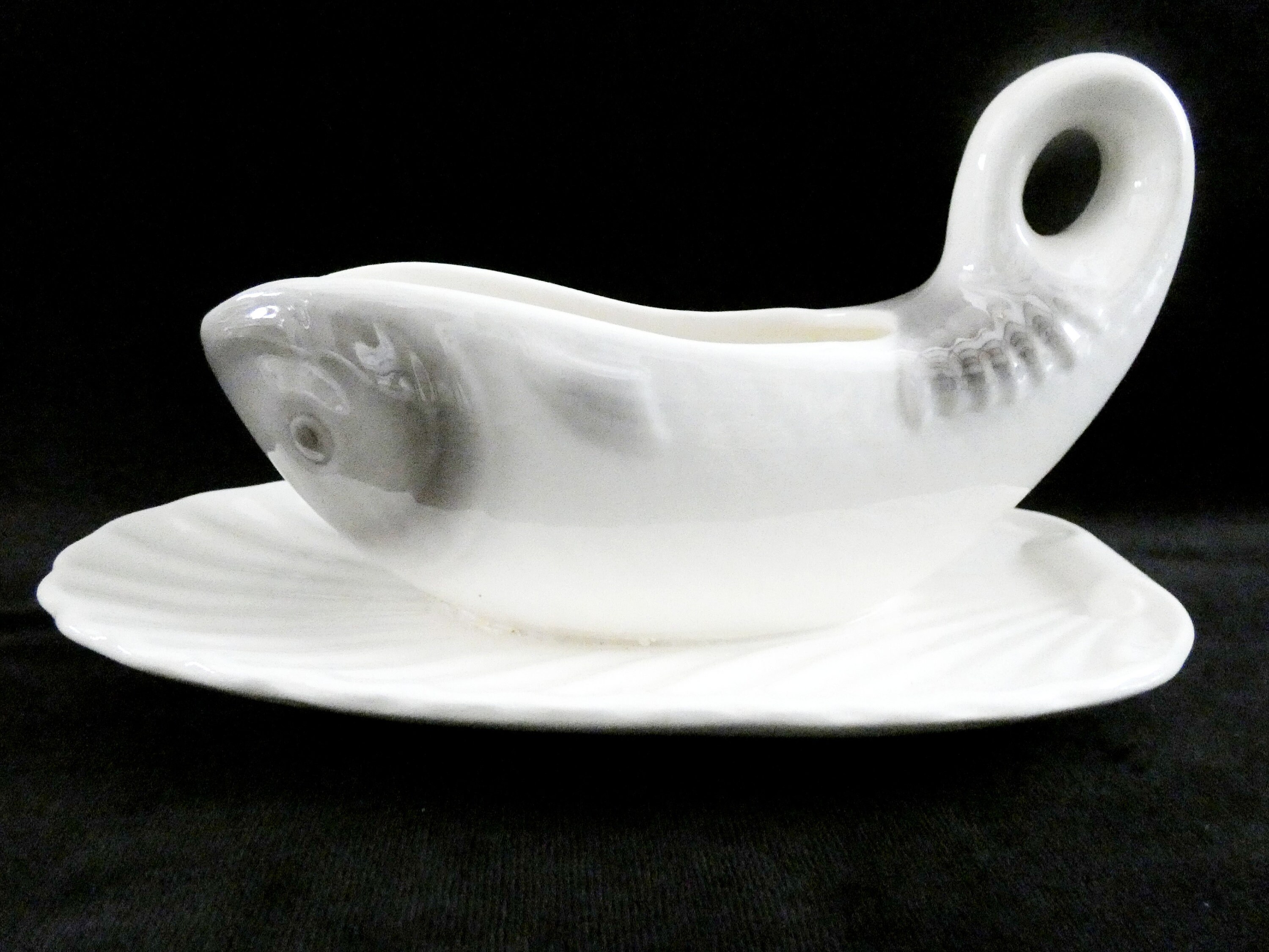 Waechtersbach Fish Gravy Boat Sauce Boat, West Germany Pottery