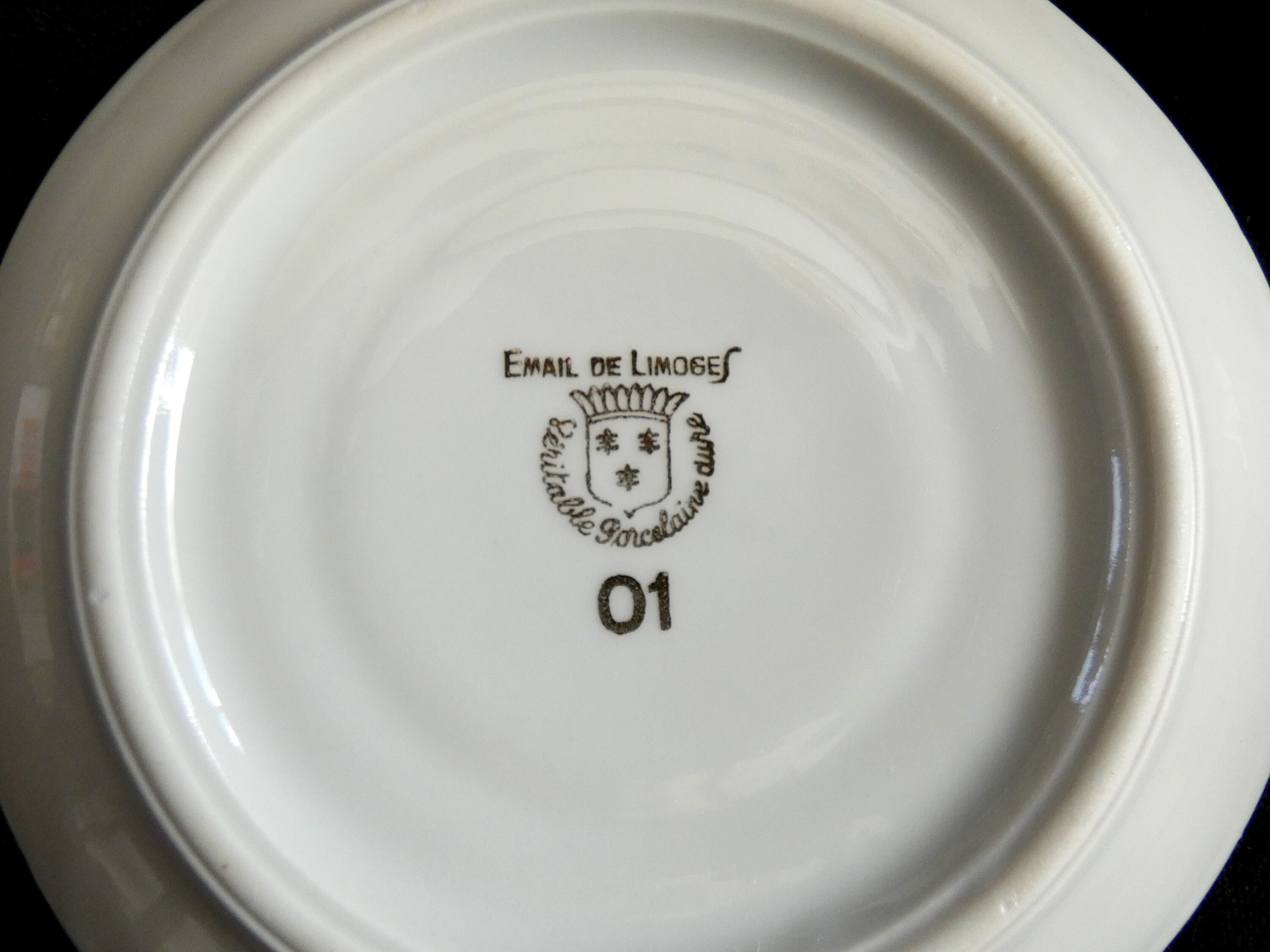 6 Limoges Coffee Cups, Vintage French Coffee Service Limoges China