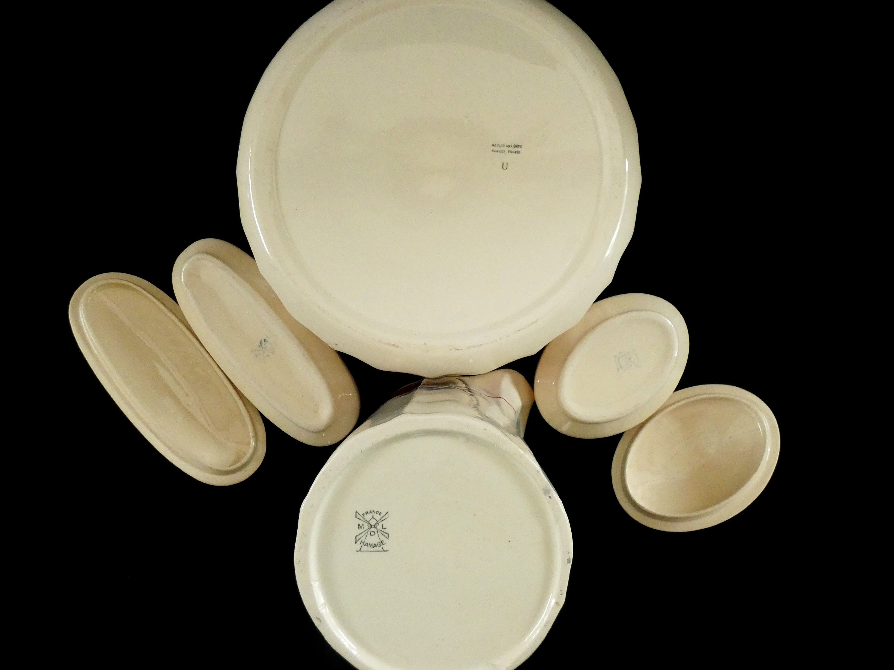 フランス アンティーク お皿 MOULIN DES LOUPS & HAMAGE