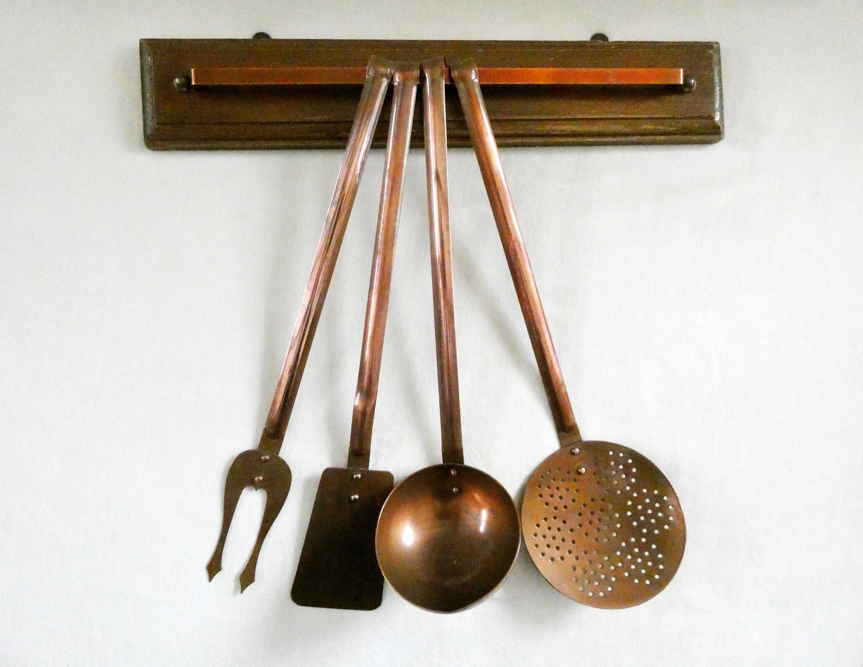 Antique French Copper Kitchen Utensils Vintage Copperware Cooking Set