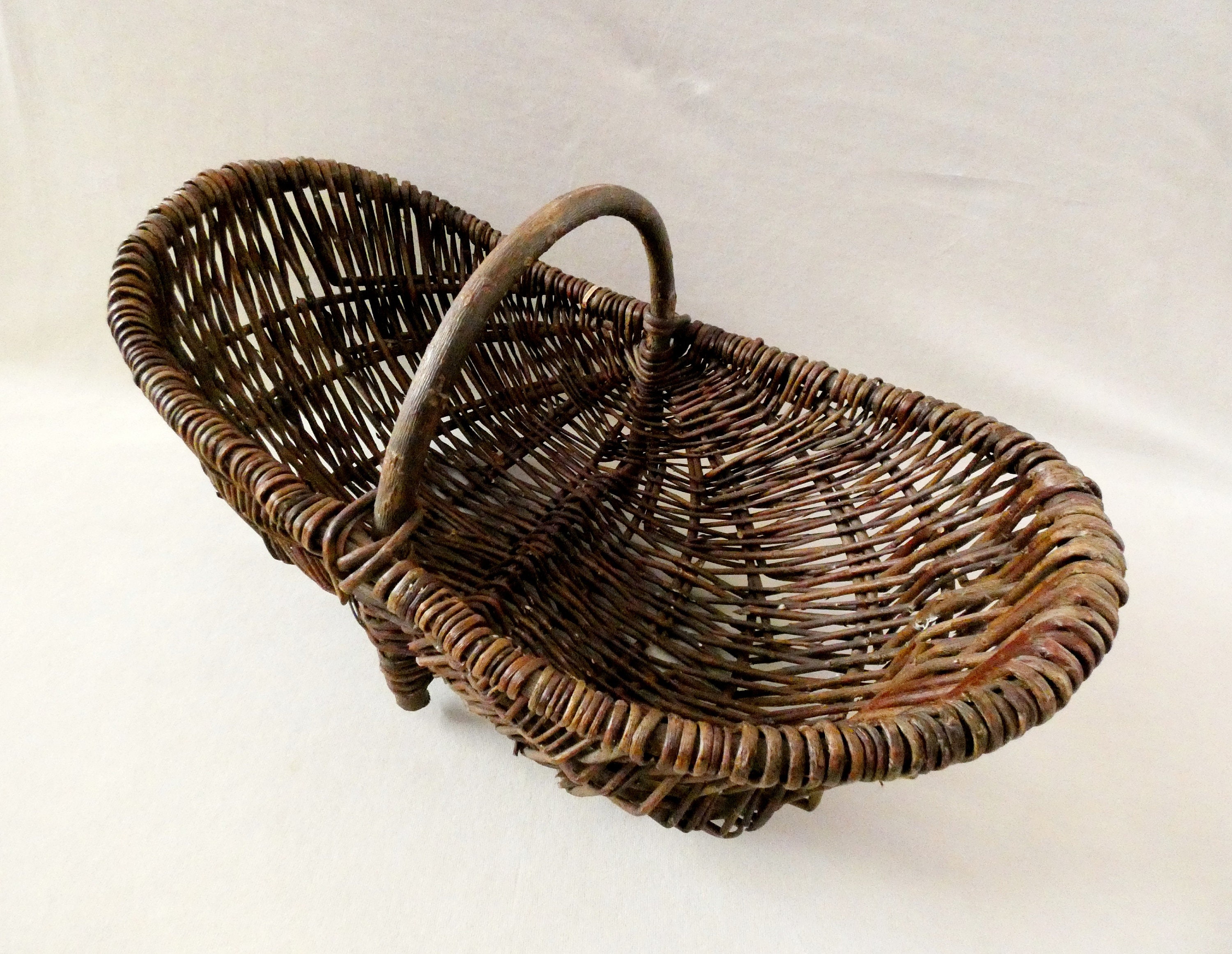 Vintage wicker moses basket cheap