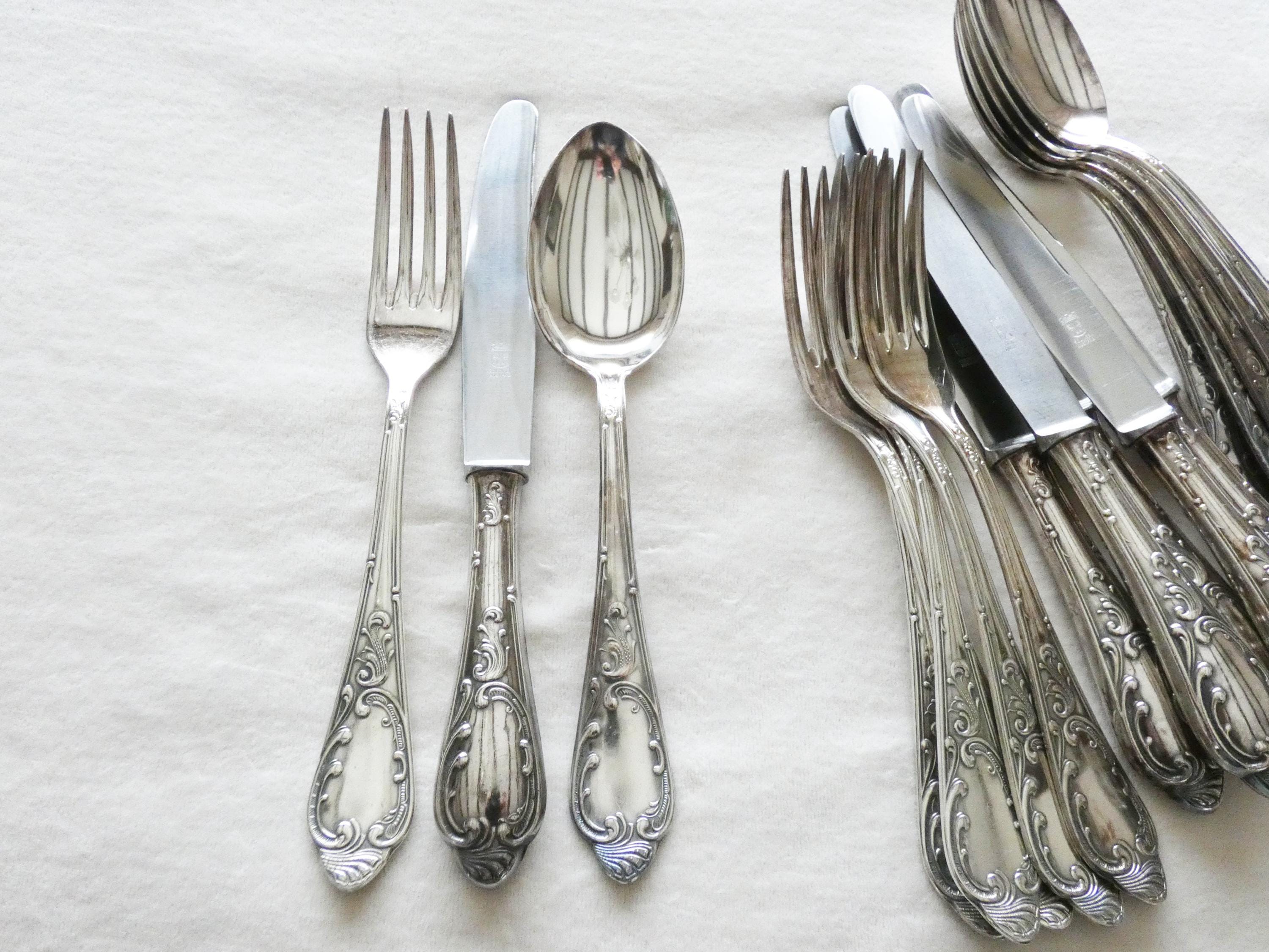 ウィスケマン シルバープレート 純銀 フォーク カラトリー アンティーク Wiskemann silverware - Etsy 日本