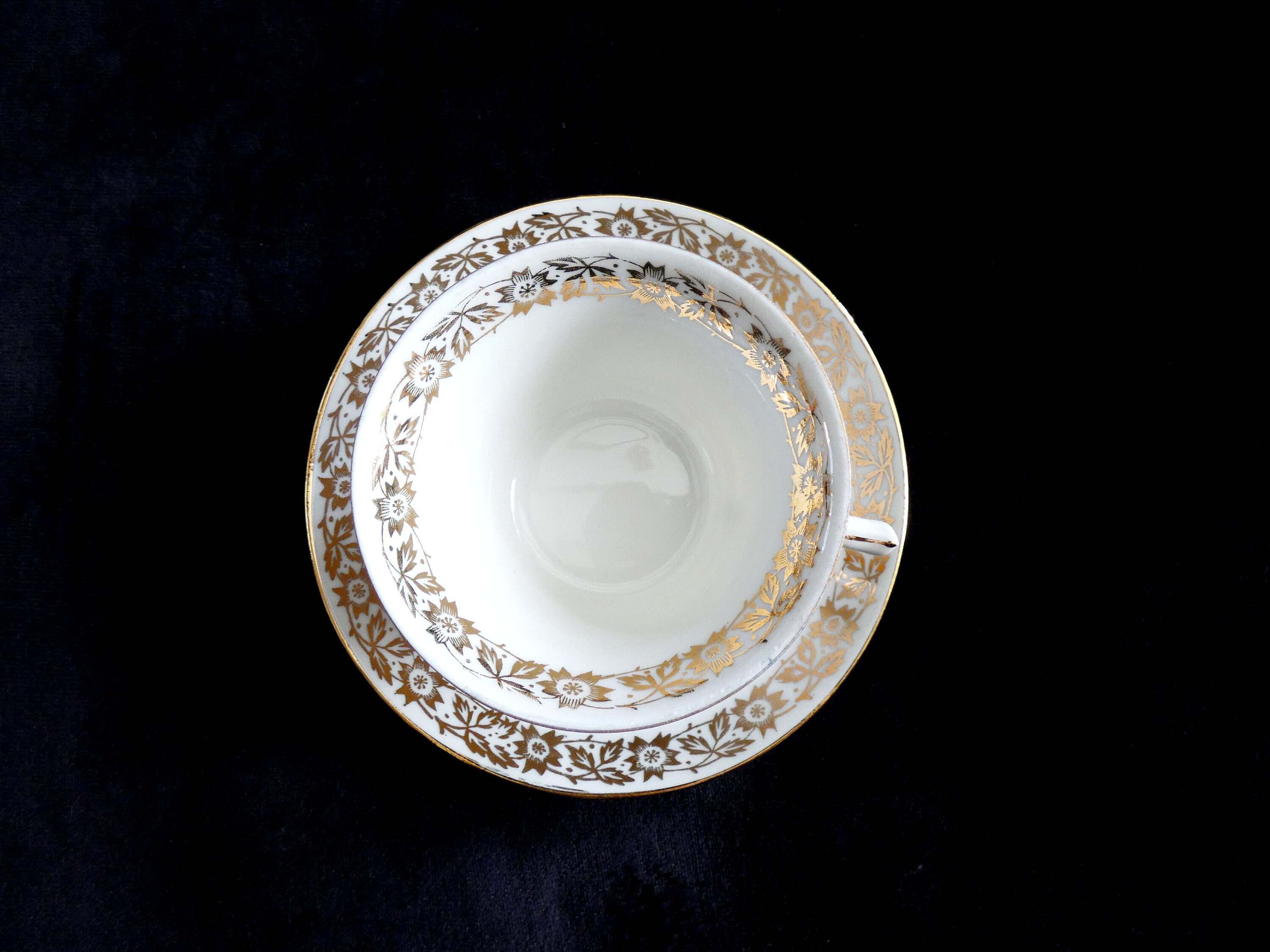 6 Limoges Coffee Cups, Vintage French Coffee Service Limoges China