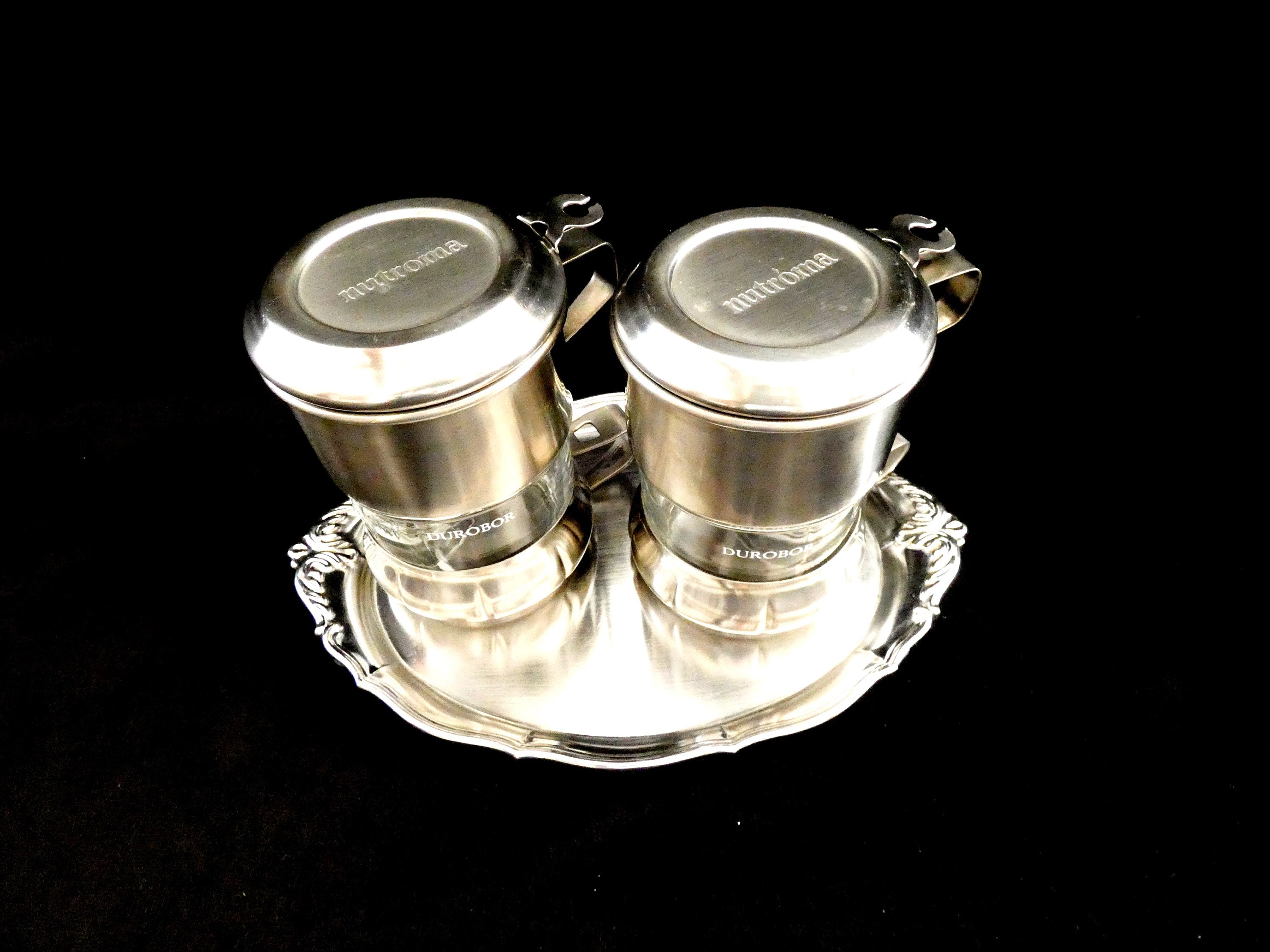 Durobor Filter Coffee Cups, Vintage Drip Coffee Maker, 'Durobor' Coffee