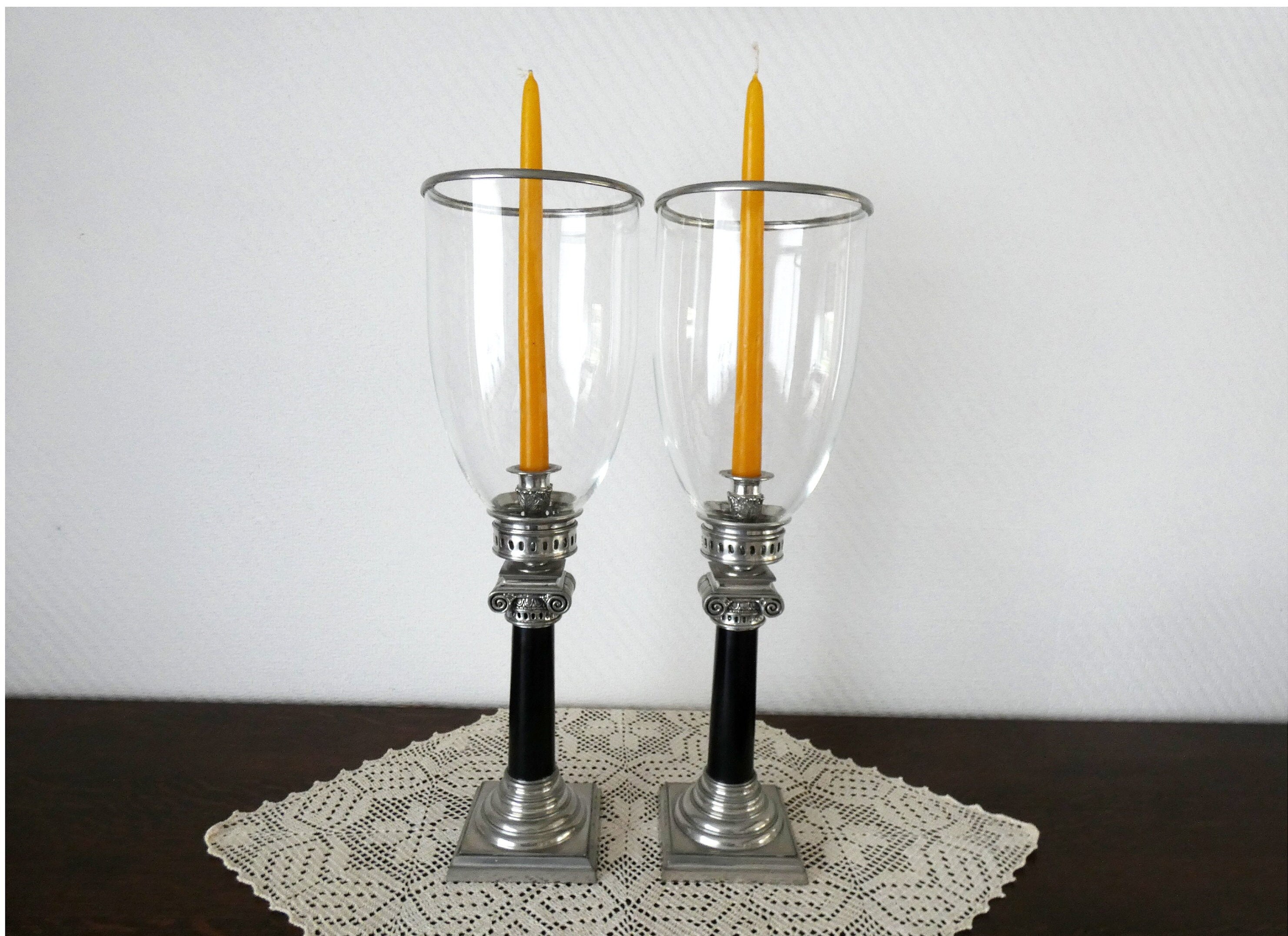 2 Bougeoirs À colonne