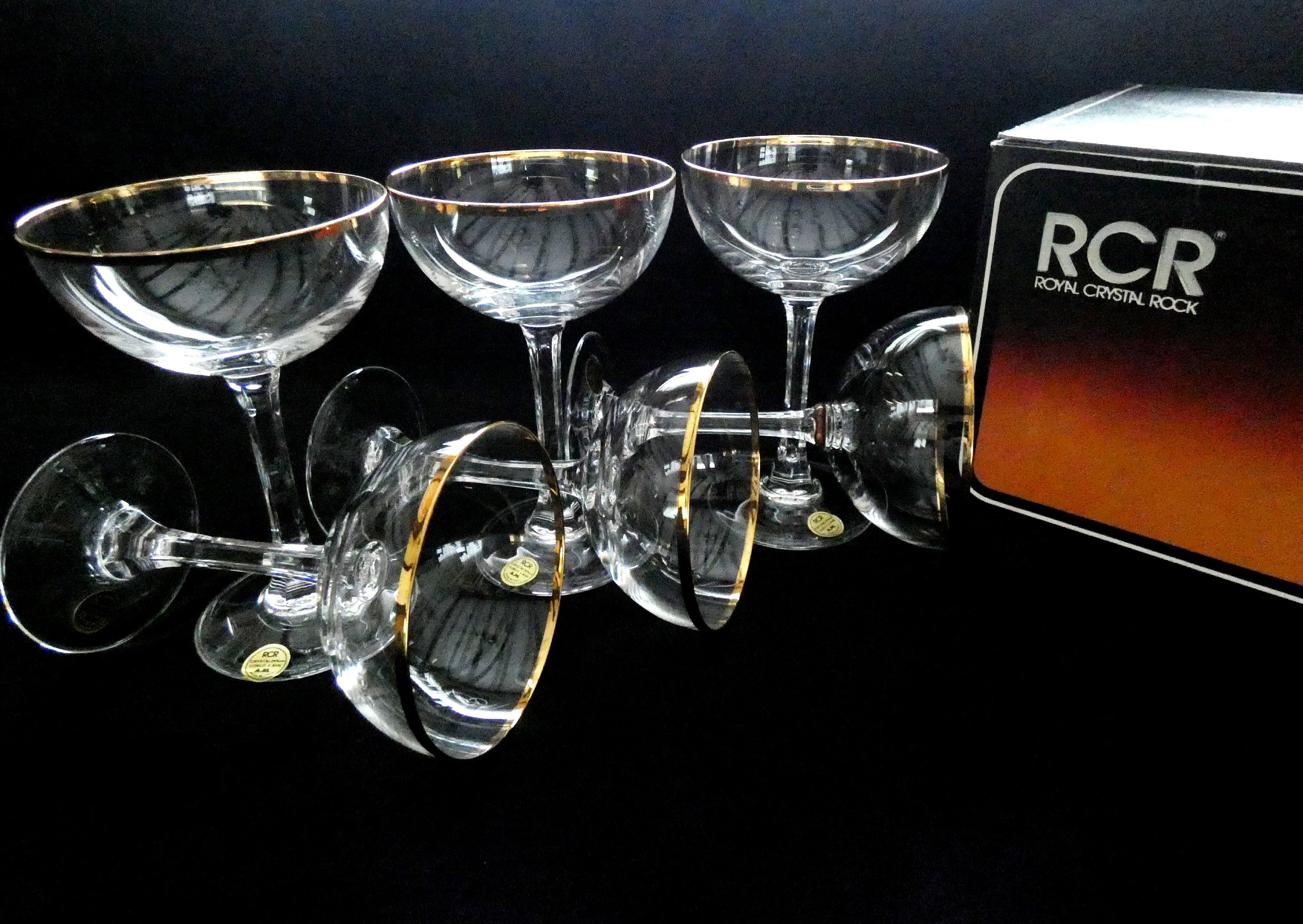 RCR Crystal for Fitting Gifts Lot de 6 coupes à champagne en