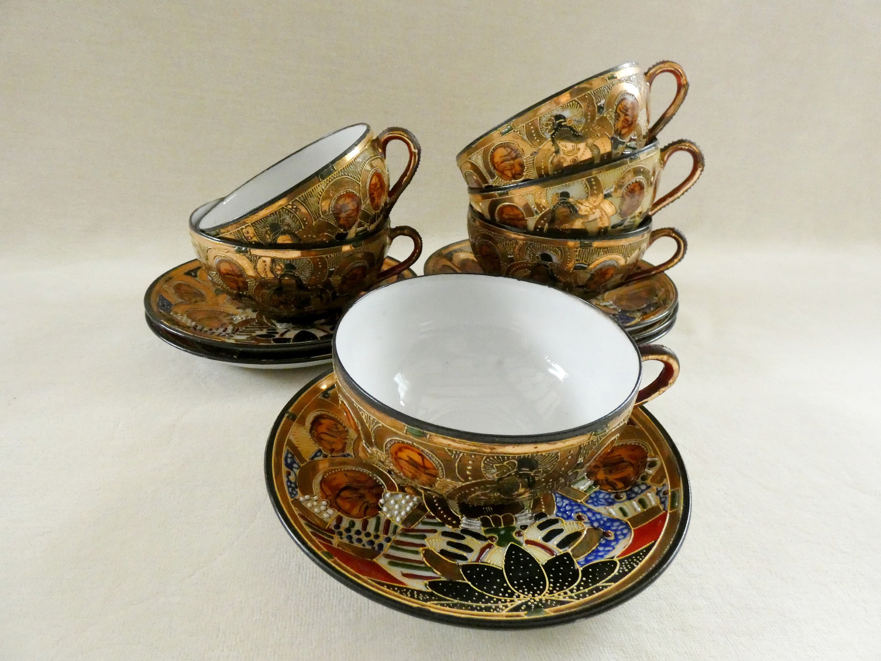 Japanese antique tea set porcelain - Etsy 日本