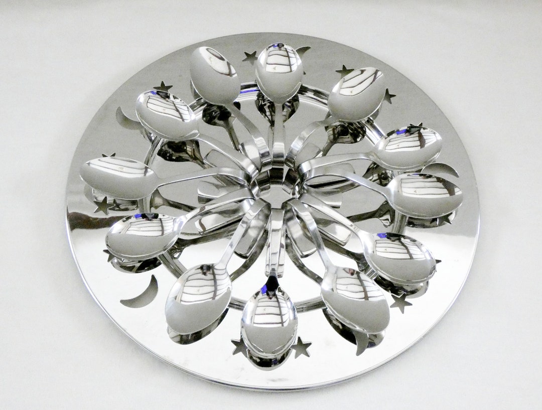 12 French Appetizer Spoons Vintage Gourmet Spoons Stainless Steel