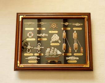 Reserved for Ashly! Vintage French Nautical Knot Board Mayflower