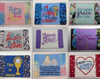 Embroidered Faith Mug Rugs