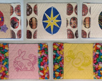 Embroidered Easter Mug Rugs