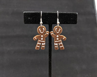 Gingerbread Man Earrings