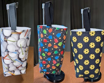 Reusable Car Trash Bags - Golf and Pickleball