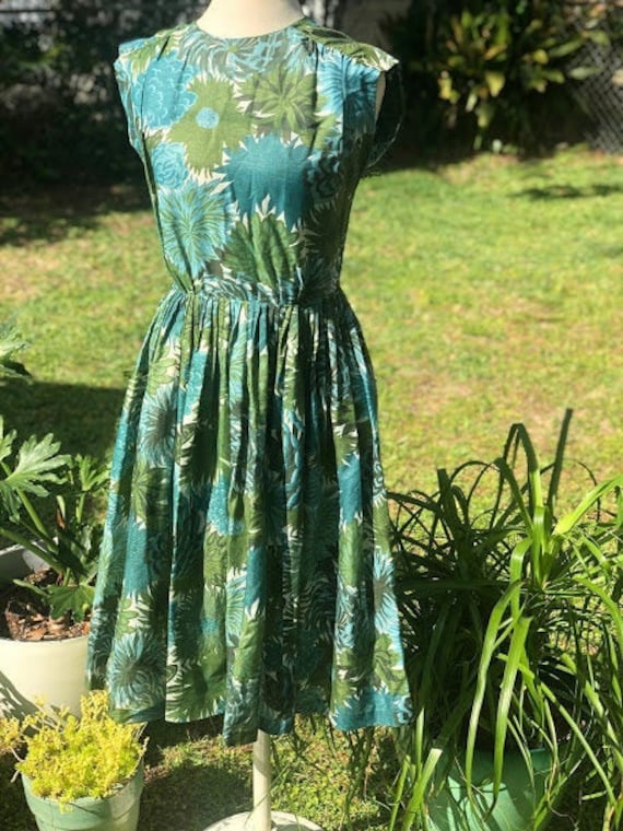 Vintage Handmade Summer Floral Dress