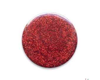 Hand Painted Phone holder - Red Glitter