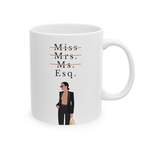 Lawyer gift attorney  Mug 11oz law school student firm grad graduation lsat bar exam women woman girl mom