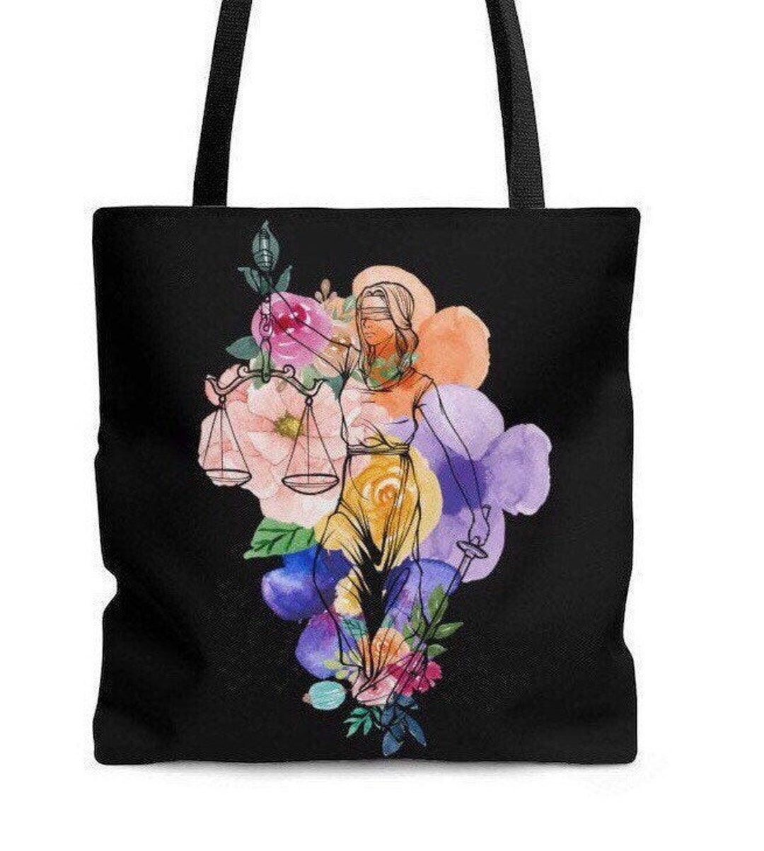 Lady Justice Tote Bag, Lawyer Gift, for Her, Law Student, Law School