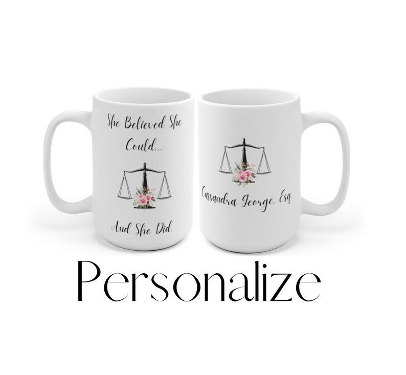 Personalized Lawyer Gift 15oz Mug Law Student Future Etsy