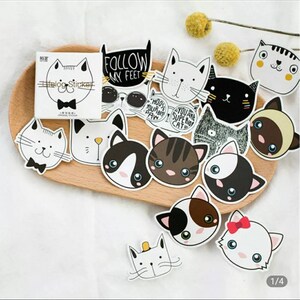 Cat Stickers, 45 pieces, Planner stickers, Journal stickers, Diary Stickers