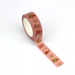 Lebkuchen Washi Tape - Weihnachten, Winter, Masking Tape, Tier 10 Meter