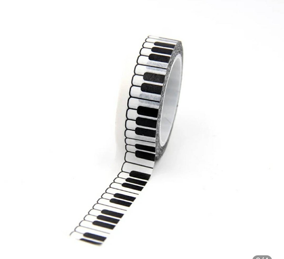 Piano Keyboard Washi Tape Masking Tape Music Musical 10 Etsy