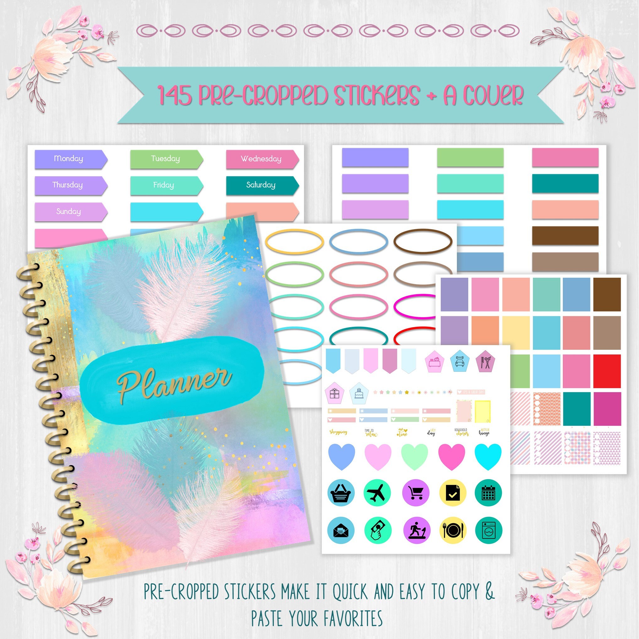 Undated Digital Planner for iPad Planner Goodnotes Undated Daily Weekly