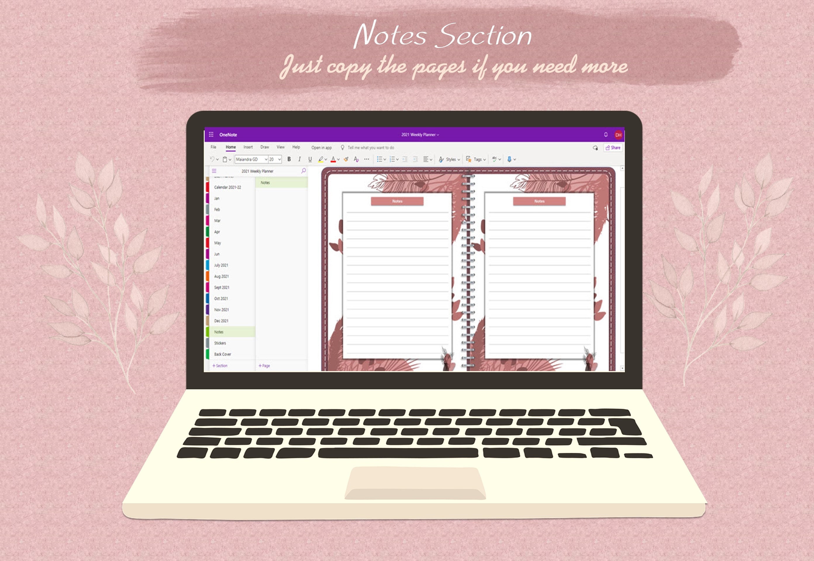 Onenote Digital Weekly Planner 2021 PC IPad Mac Tablet Or Etsy Australia onenote-planner-the-awesome-planner-for-microsoft-onenote-youtube