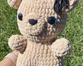Oso de peluche gigante de graduación / Juguete de ganchillo hecho a mano (Artículo físico)