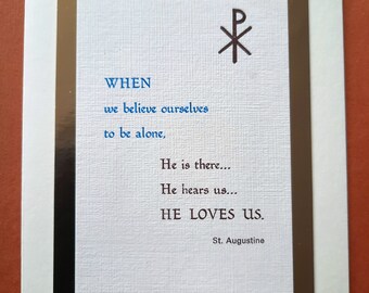 St Augustine Quote Etsy Uk