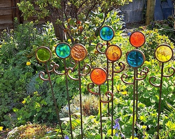Sun Catcher Stained Glass Garden Sculpture