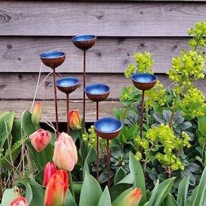 Bee Waterer, Bee Water stations, set of three cups Garden Sculpture