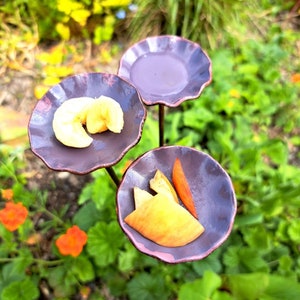 Butterfly Puddlers Set of three. Pollinator Garden Décor