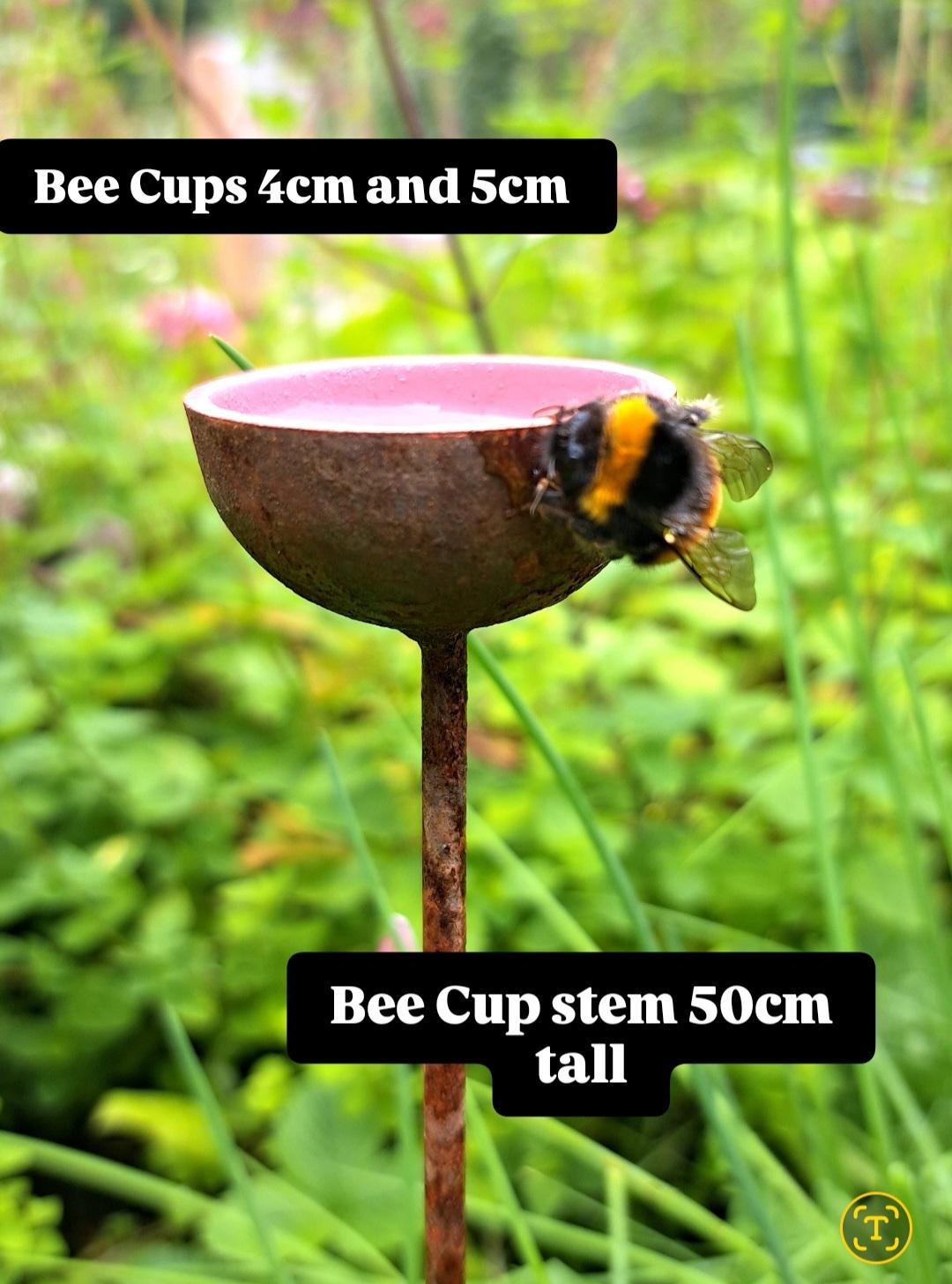 Bee Waterer, Bee Water stations, set of three cups Garden Sculpture