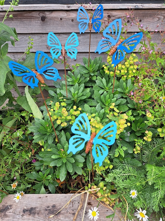 Figuras decorativas de jardín mariposas metálicas - Alta Calidad - Envío Rápido
