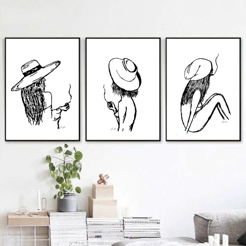 Naked Female Drawings Etsy naked-female-drawings-etsy